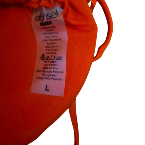 Damsel Vibrant Red Triangle 2 Piece Bikini with High-Cut Design - Picture 5 of 6